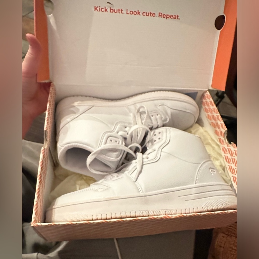Fabletics All White High Tops Sneakers